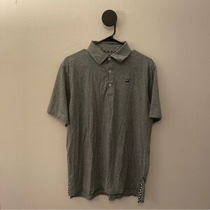 Bald Head Blues Men’s Golf Polo Heather Gray Pima Cotton Blend Size M